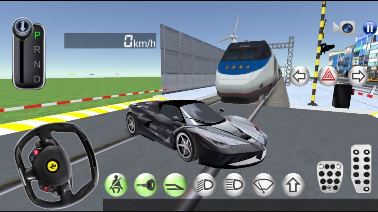 العاب سيارات - لعبة سيارات فيراري مقابل القطار السريع | car games