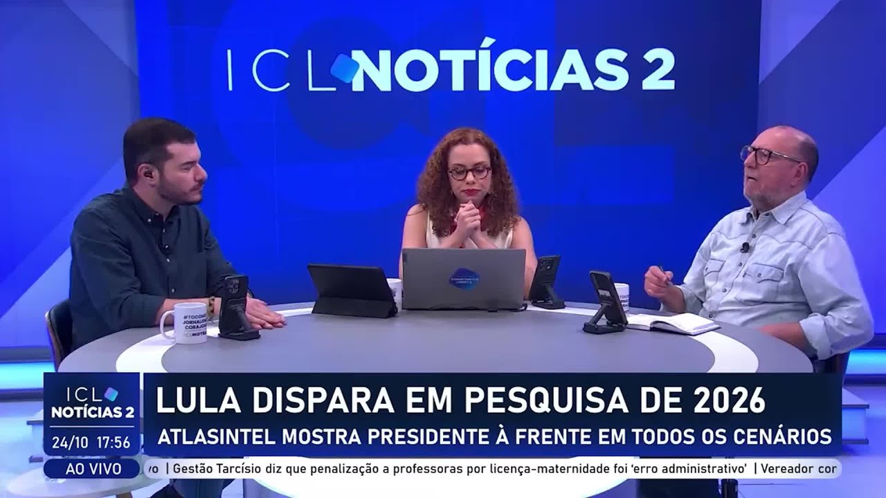 A &uacute;ltima pesquisa AtlasIntel/Bloomberg mostra aumento da vantagem do Presidente Lula