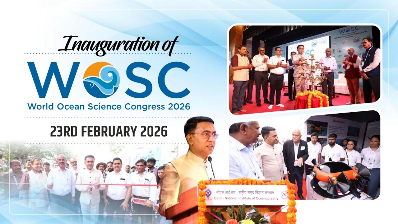 LIVE : Inauguration of World Ocean Science Congress
