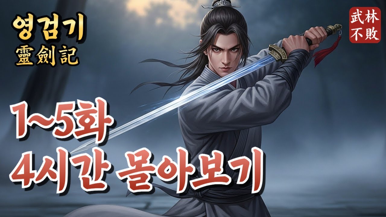 [영검기] 1~5화 몰아보기, 소년과 귀신 복수를 위해 힘을 합치다 | 정통무협 | 무협소설 | 오디오북