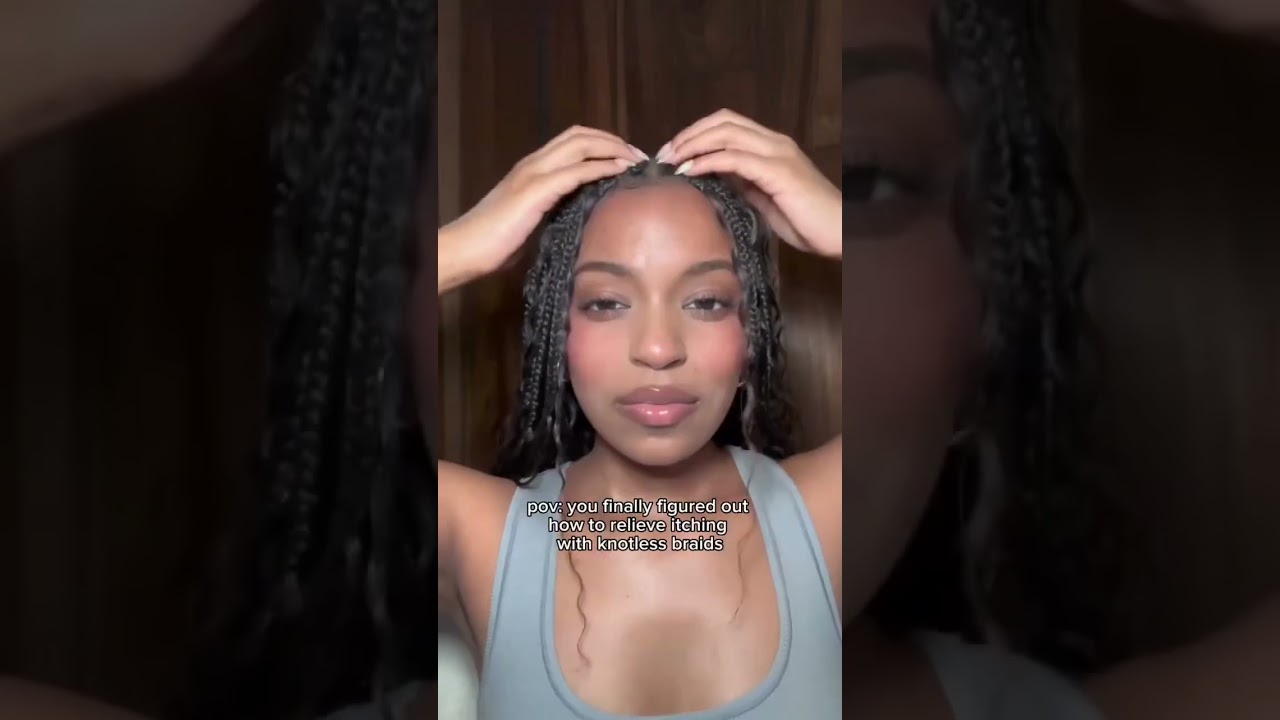 Itchy scalp while you have braids can get really uncomfortable and this is a great way to relieve th