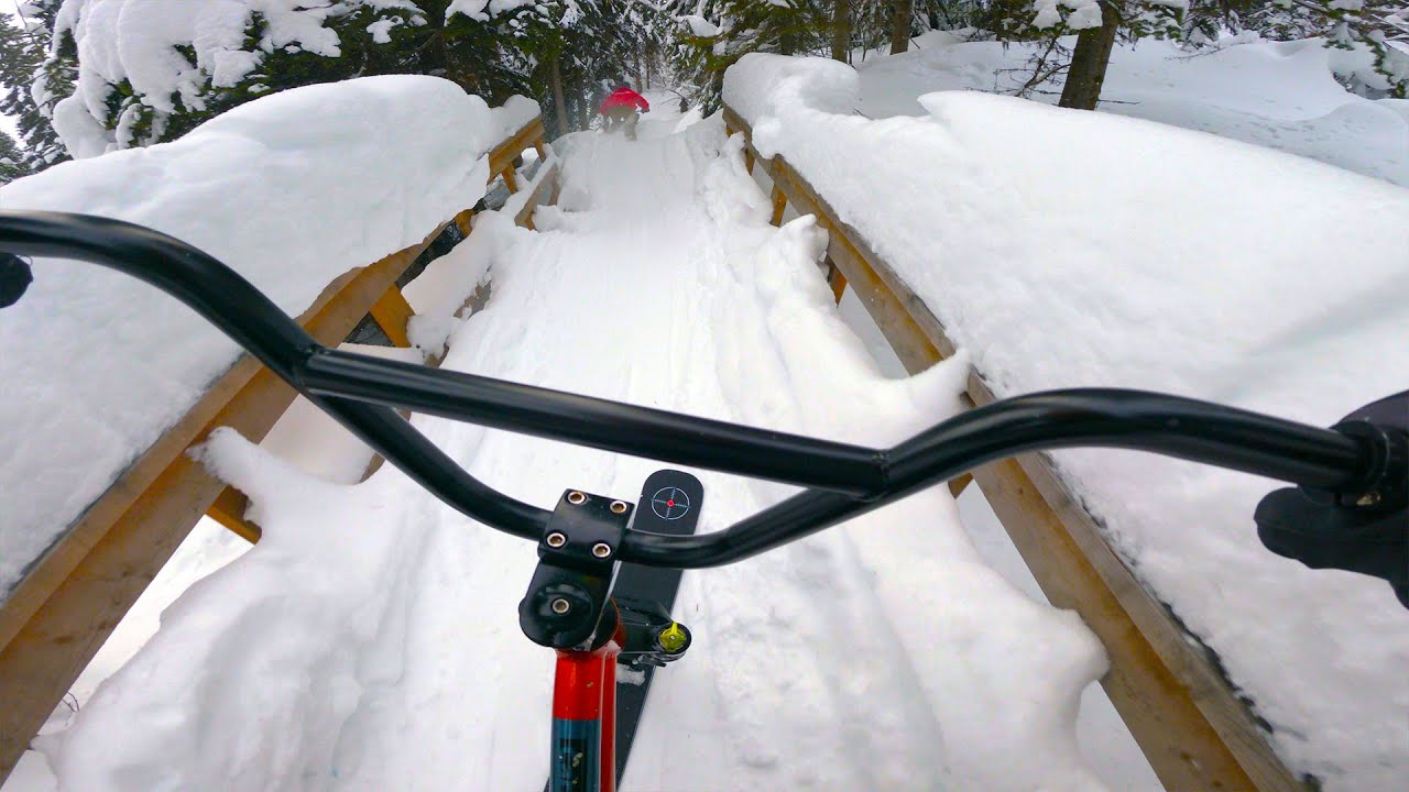 We rode MTB trails... but on Ski bikes - Full Run