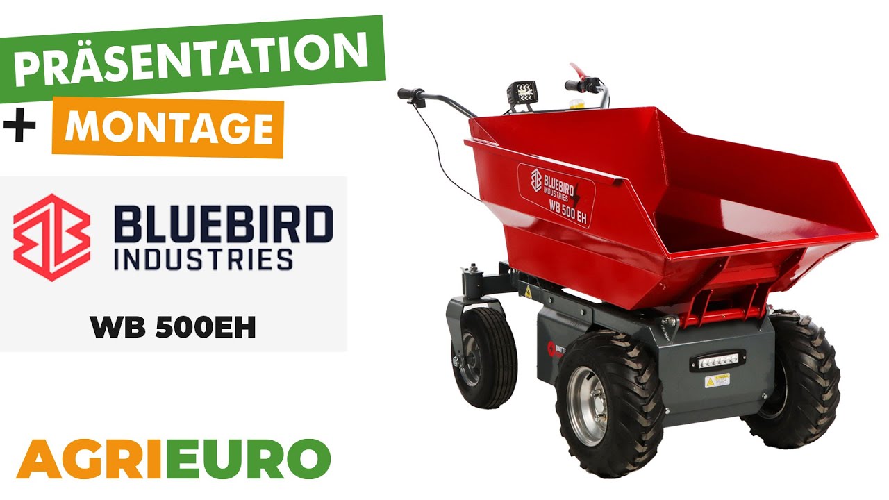 Produkt- und Montagevideo Blue Bird WB 500EH - Akku-Schubkarre