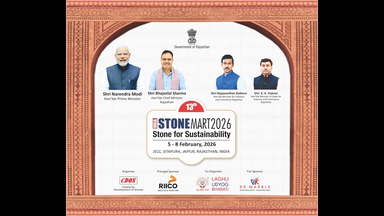Hon'ble Rajasthan CM inaugurates India Stonemart 2026