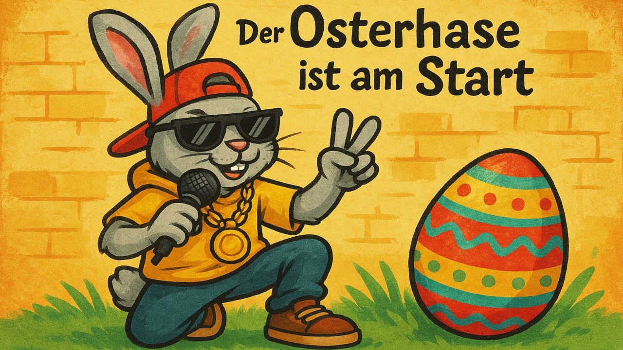 Der Osterhase ist am Start 🐰🎤 &ndash; Lustiges Hip-Hop Kinderlied zu Ostern