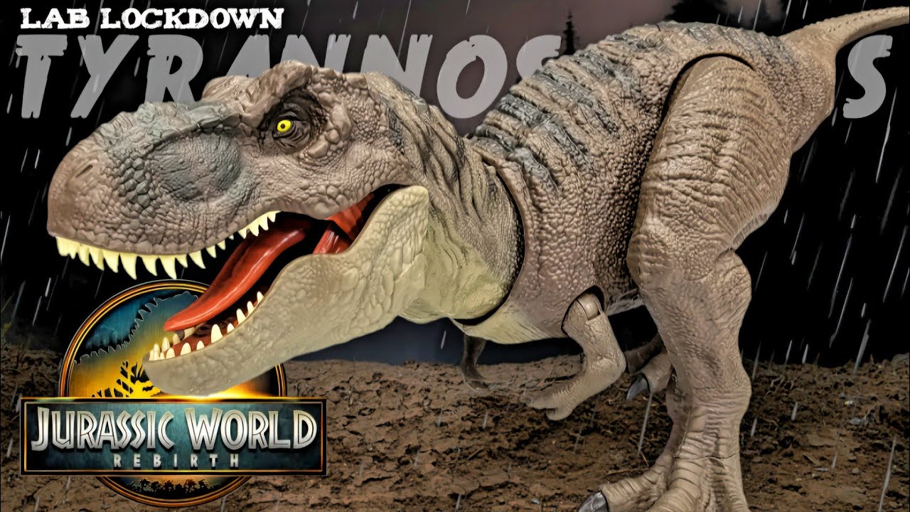 BEST MATTEL REX YET! Mattel Jurassic World Rebirth LAB LOCKDOWN Tyrannosaurus rex Review!!!