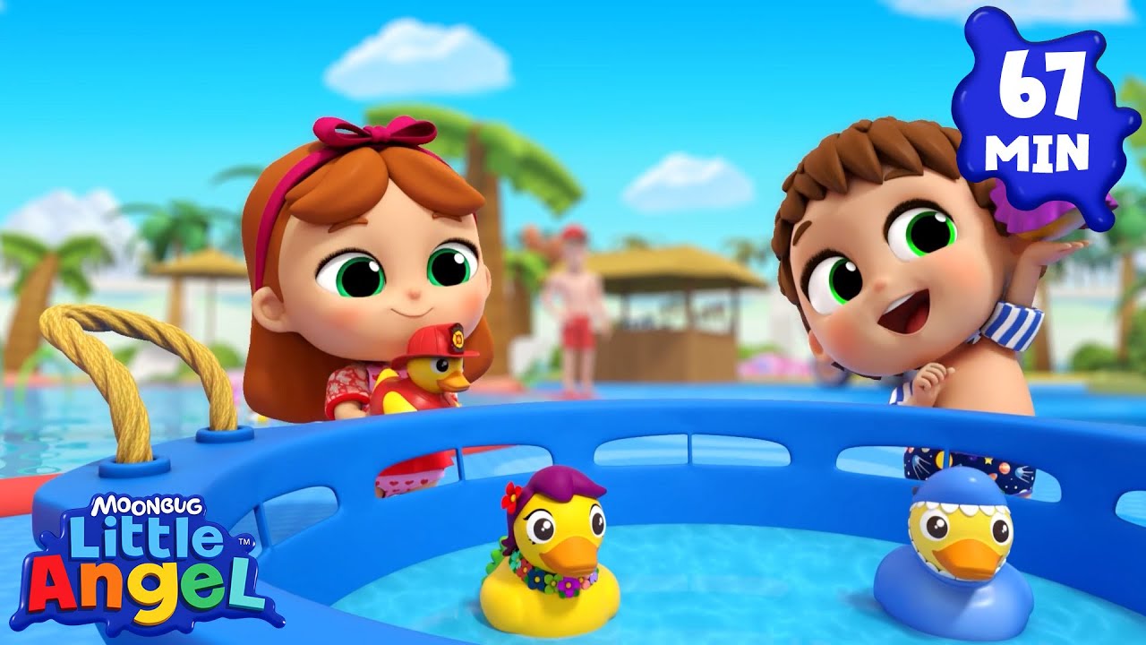 Dix petits canards + encore | Little Angel en français | Dessins animés pour enfants