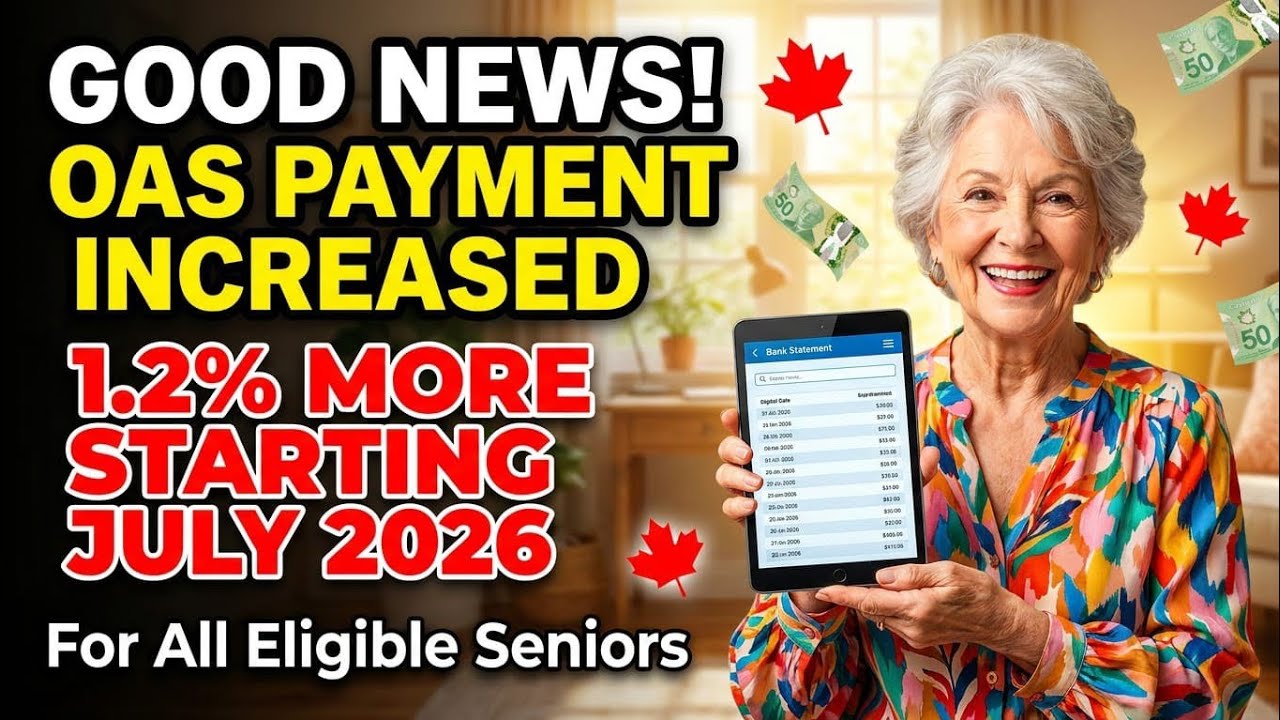 Official OAS Increase Confirmed for July 2026 | What Canadian Seniors Will Receive Next Month