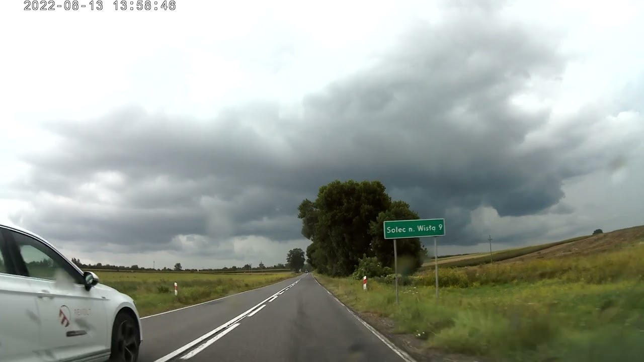 Tarłów - Solec nad Wisłą, ulewa w Raju