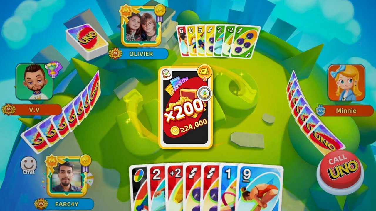 UNO Mobile Gameplay 2V2 | Classic 200x | FARC4Y