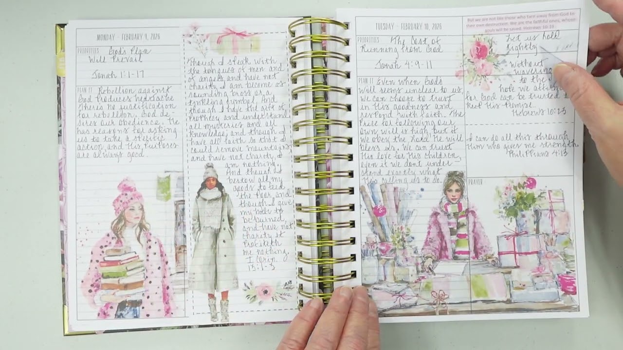 Prayerful Planner Feb flip-thru