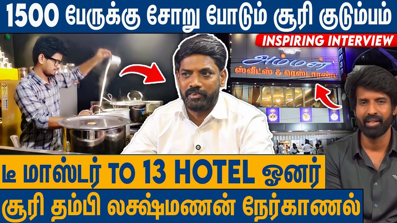 மதுரை அம்மன் ஹோட்டல் உருவான பின்னணி : Amman Mess Lakshman Interview | Actor Soori | Madurai