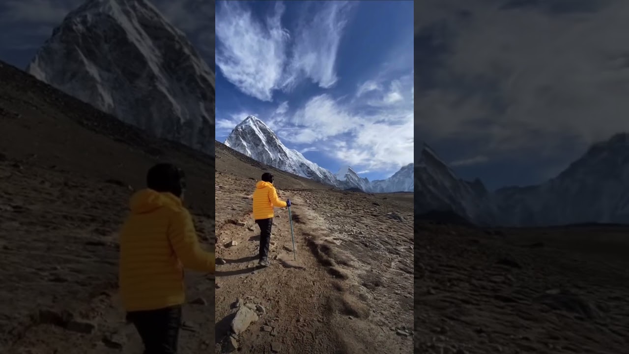 HOW IT LOOKS FROM KALAPATHHAR | #kalapatthar #mountains #everest #mounteverest #mountainlife