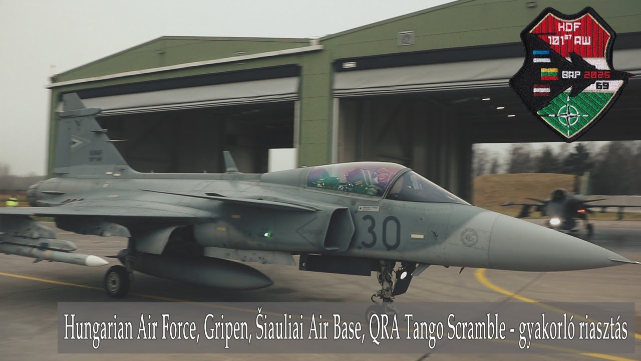 Hungarian Air Force, Gripen, Šiauliai Air Base, QRA Tango Scramble - gyakorló riasztás