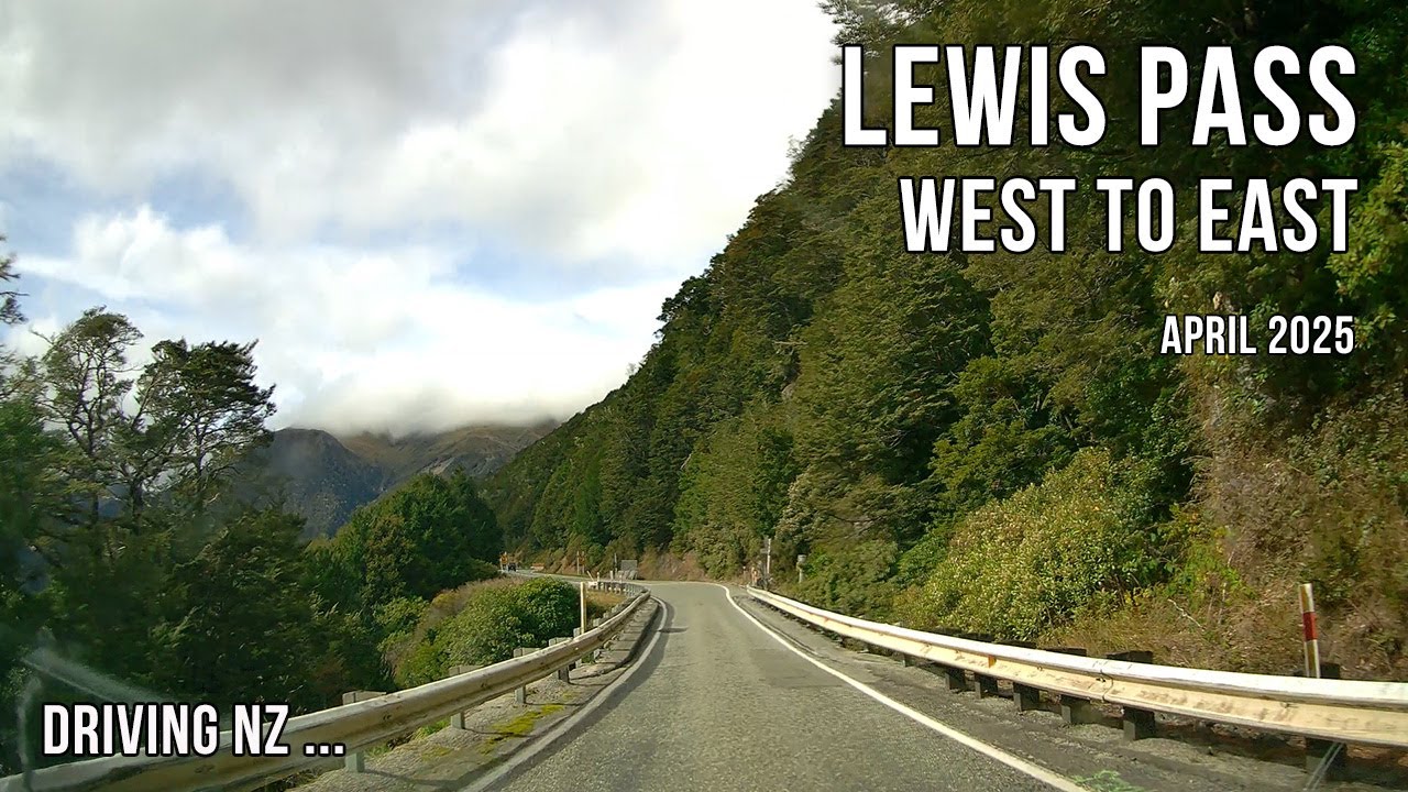 Driving New Zealand: Lewis Pass | scenic drive | 4K