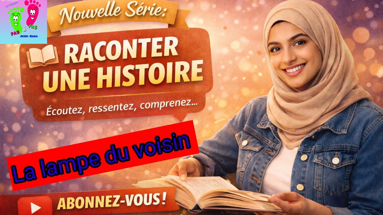Une histoire en français#la lampe du voisin#françaisfacile#education 