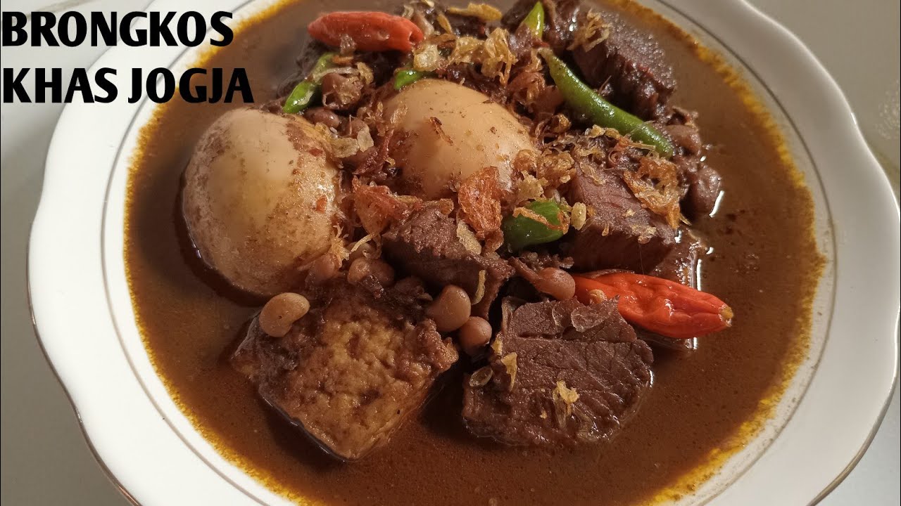 RESEP BRONGKOS DAGING SAPI KHAS JOGJA | LEZAT DAN SIMPEL