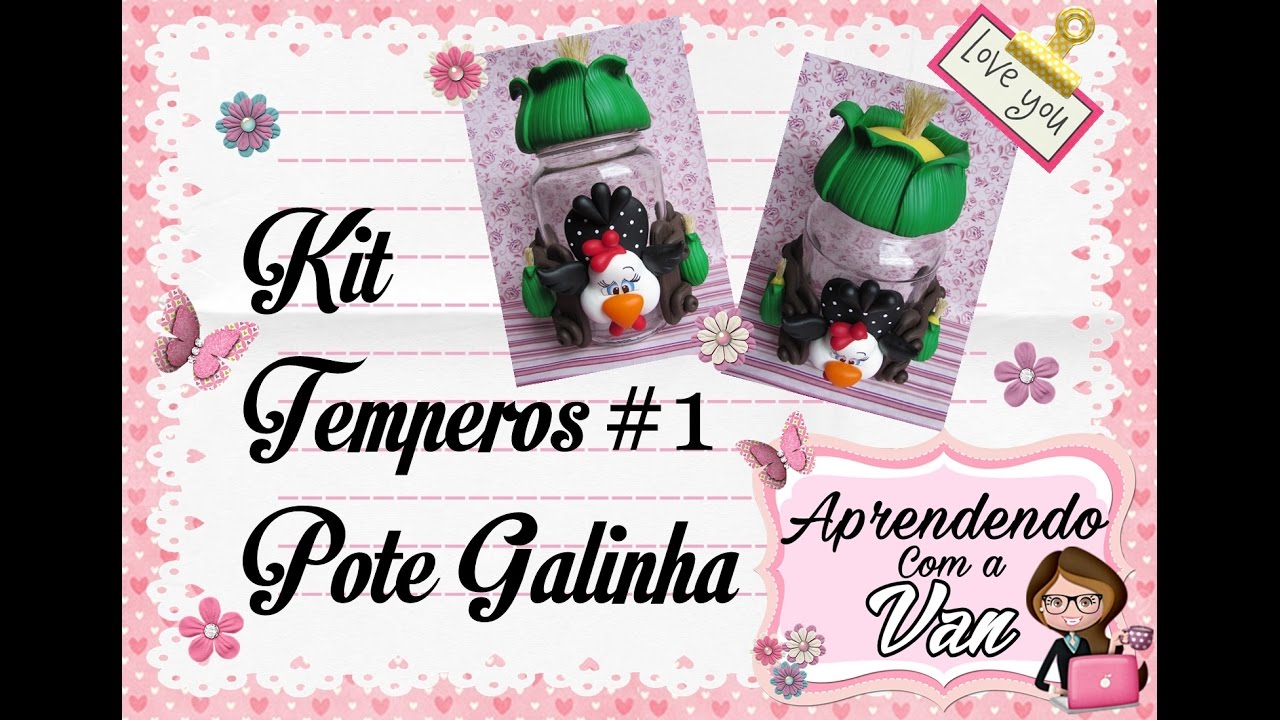 (DIY) Kit Temperos #1 Pote Galinha (Maratona de Potes #10)