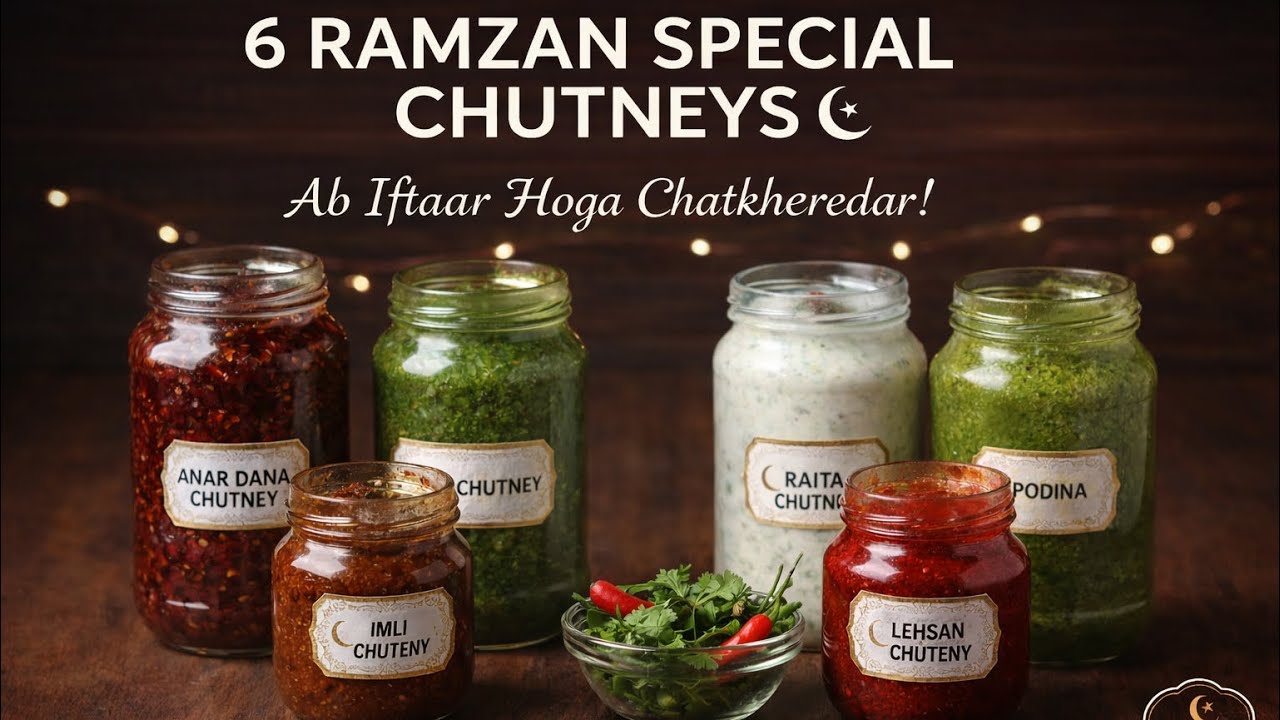 6 Viral Chutneys for Ramzan 2026 | Iftari ki Tayyari abhi se karein! 🌙