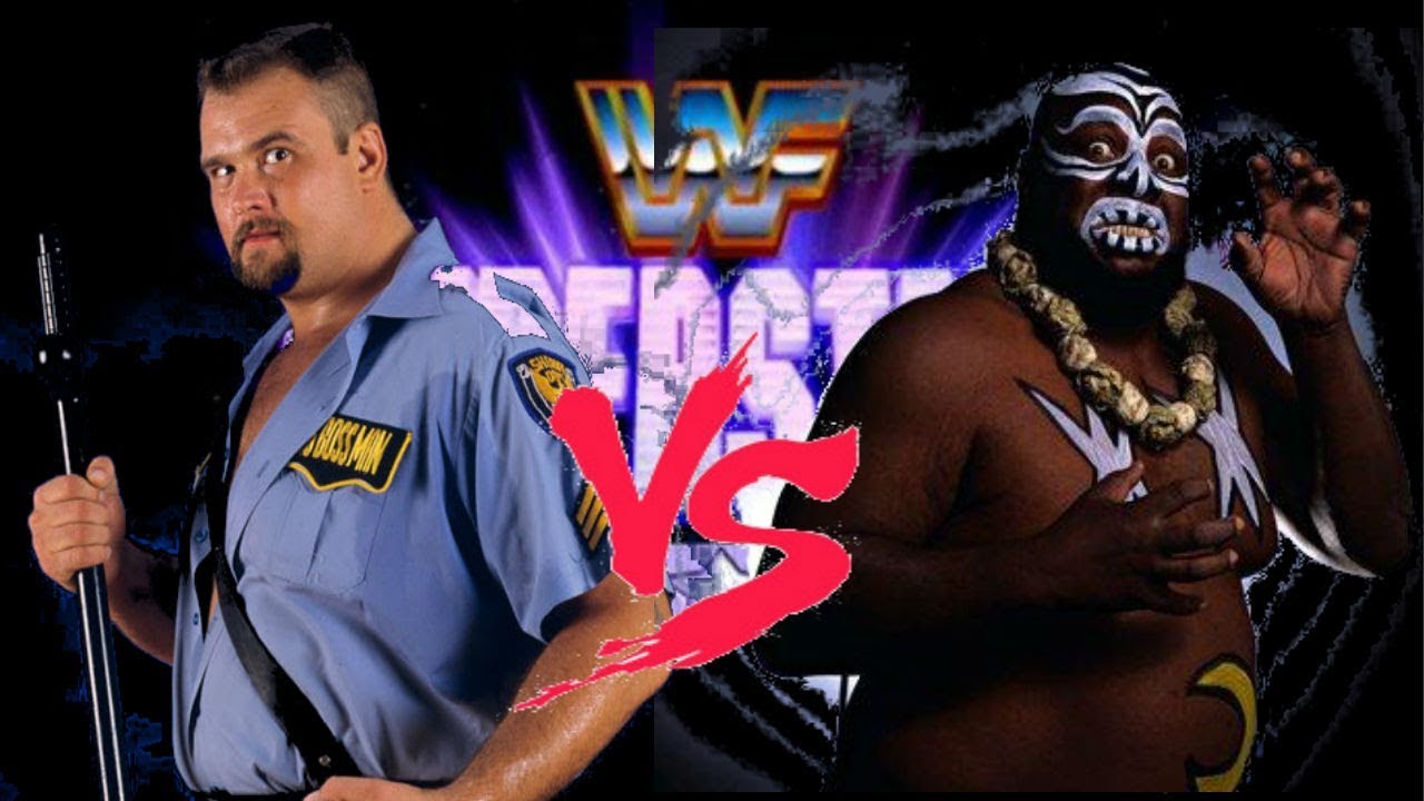 WWF Rage In The Cage Big Bossman vs Kamala