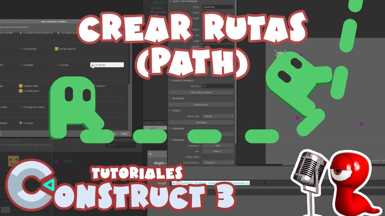 Tutorial Construct 3, crear rutas (path) de forma fácil.
