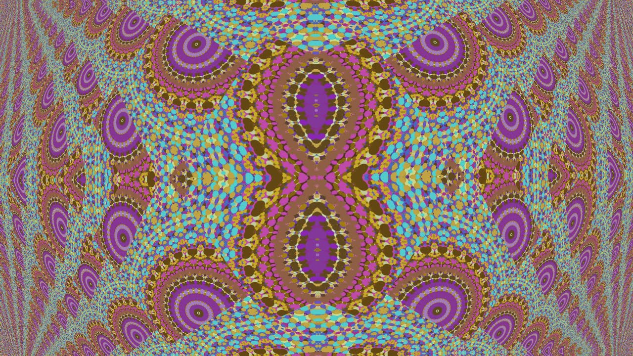 Trippy Colorful Mesmerizing Mandala Animation, Calm Chill Ambient Music, Meditation Yoga Study Sleep