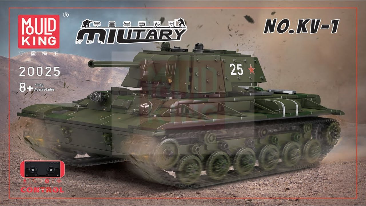 Mould King instructions | Mould King Tank | 20025 | KV-1 Tank Remote Controlled