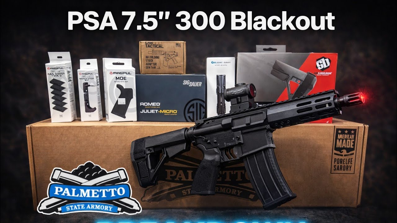 Palmetto State Armory 7.5” 300 blackout (edc build/ breakdown)