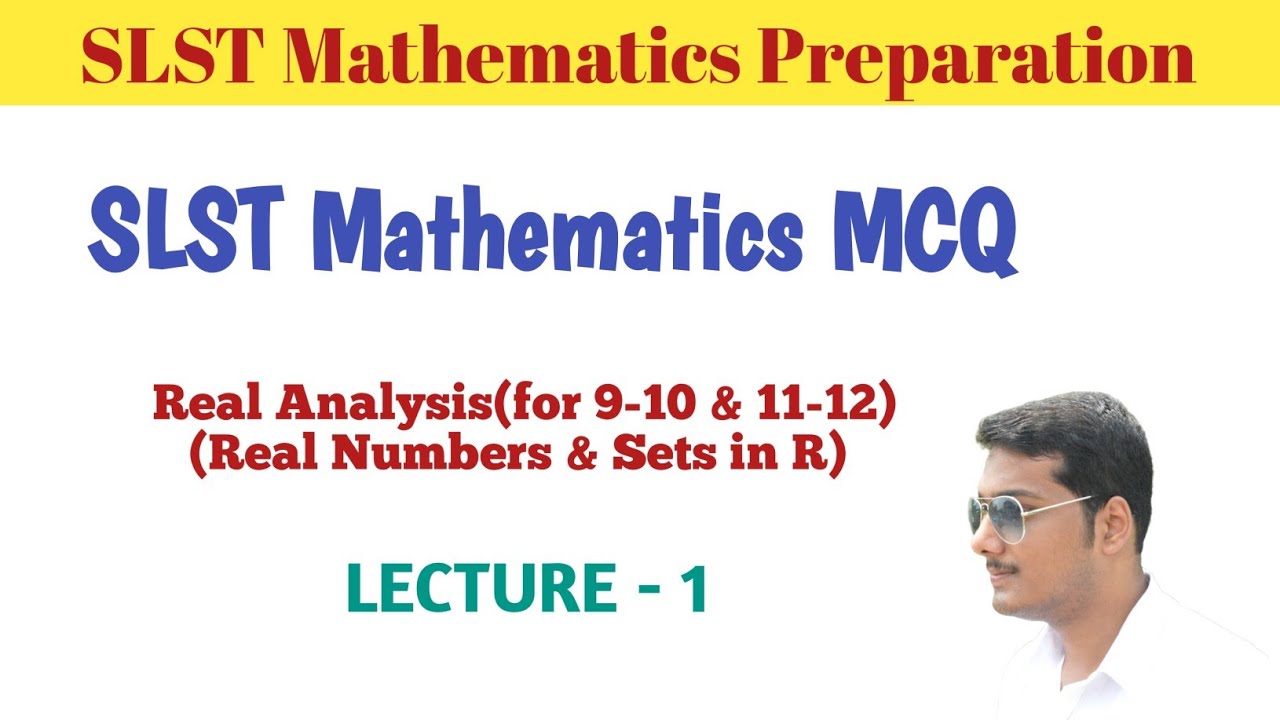 #1. WB SLST Mathematics MCQ || Real Analysis || Real Numbes and Sets in R || WBCSSC