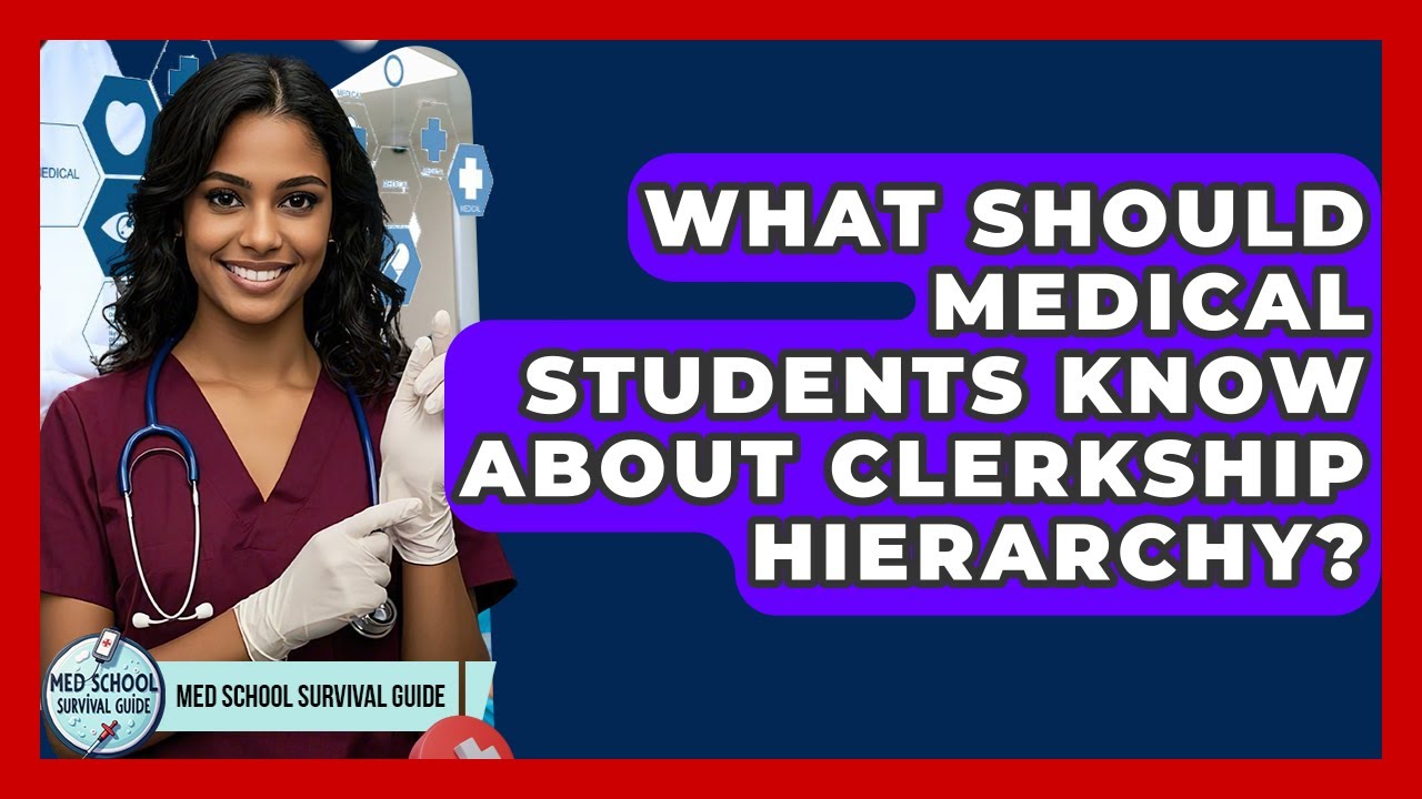What Should Medical Students Know About Clerkship Hierarchy? - Med School Survival Guide