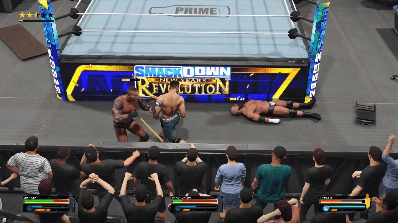 WWE 2K25 - Elimination Match | Randy Orton vs John Cena vs Triple H | PlayStation 5