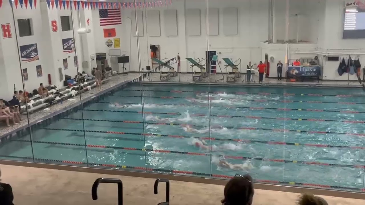 200 freestyle relay HS meet Thursday 1/22/2026 night! (I go last in lane 2 23.88 sec reg start)