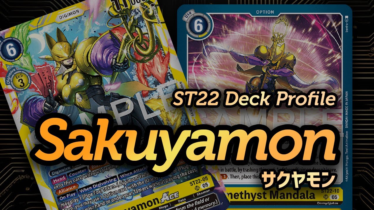 Strongest Starter Deck! (+2 Cards) Digimon Card Game ST22 SAKUYAMON Deck Profile
