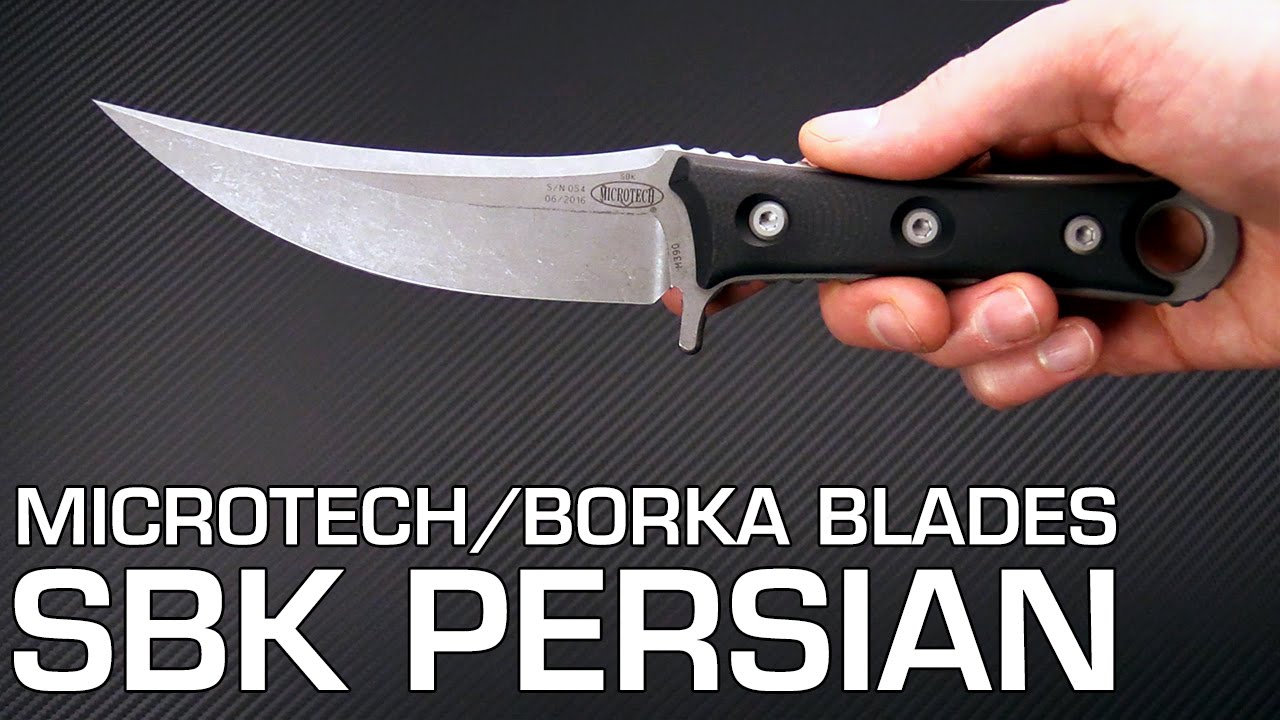 Microtech Borka Blades SBK Apocalyptic M390 Persian Fixed Blade Overview