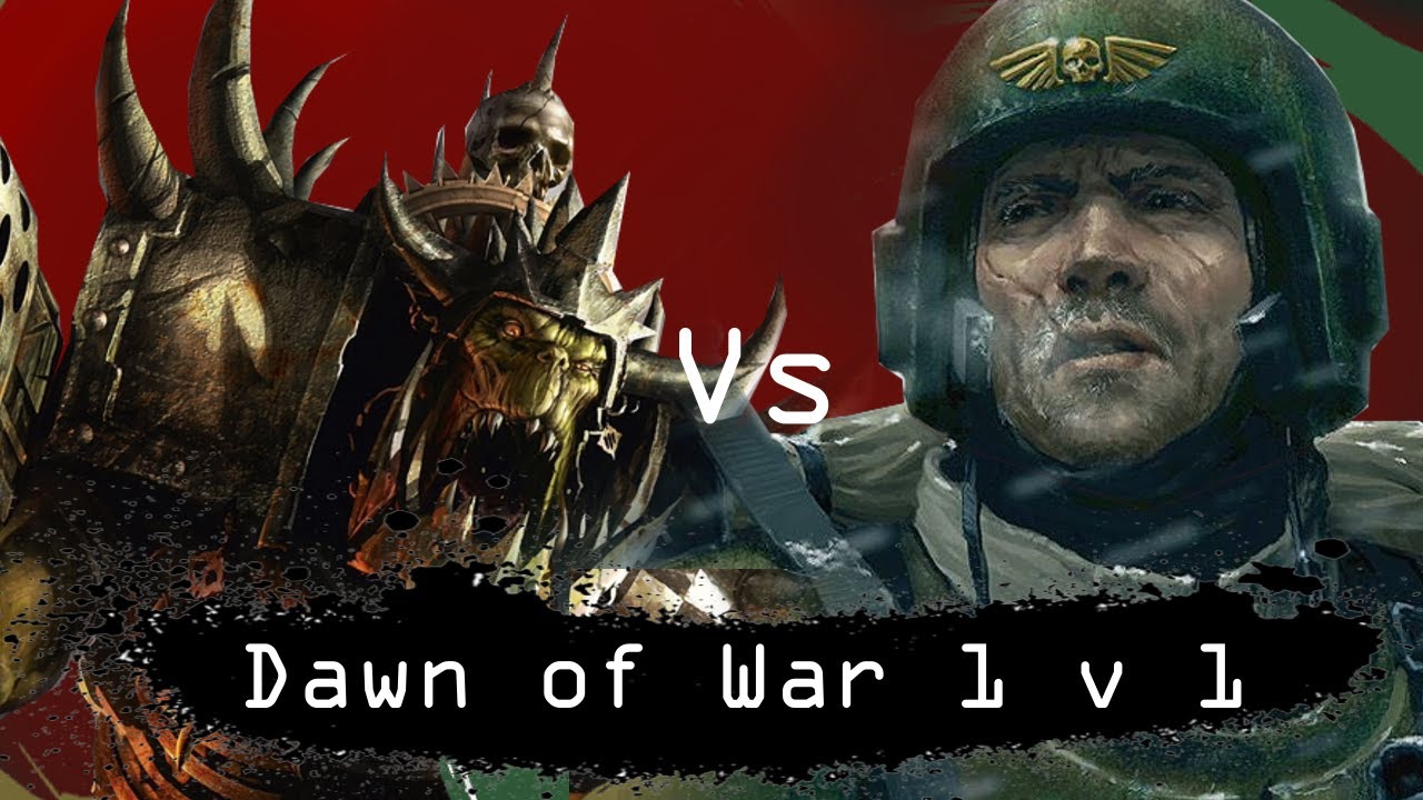 Dawn of War Soulstorm 1 на 1 Орки против Имперской Гвардии
