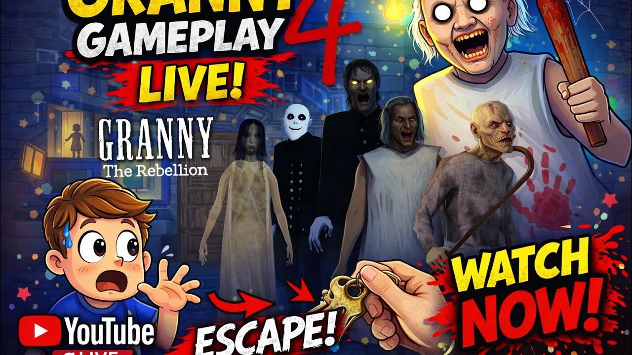 Granny Live !Boby Gaming001!☠️Granny 🔴 LIVEGranny !Game |# Full Dar 😈Granny Gameplay !Live Granny 🔥