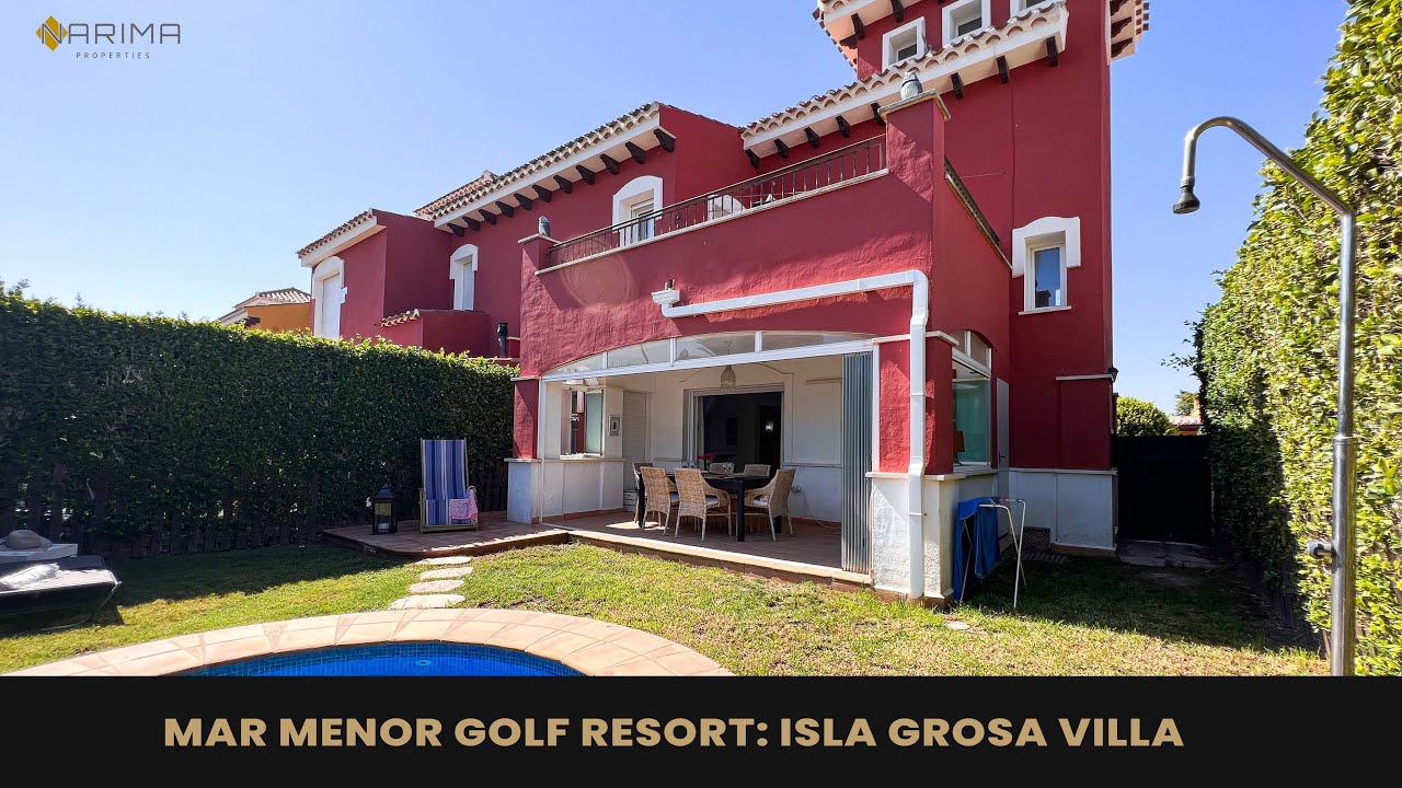 Mar Menor Golf Resort: villa for sale. Check out this opportunity a fully furnished Isla Grosa villa