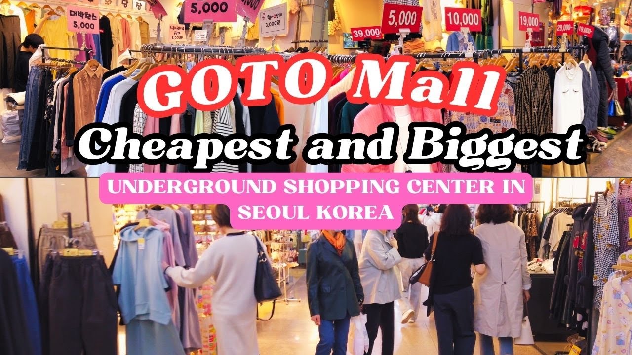 Goto Mall CHEAPEST and BIGGEST Underground Shopping Mall In Seoul Korea