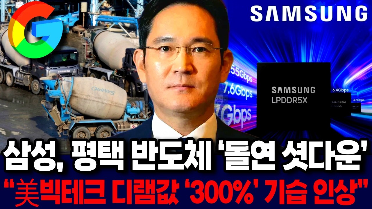 삼성 평택 반도체 &lsquo;돌연 셧다운&rsquo; &ldquo;美빅테크 디램값 &lsquo;300프로&rsquo; 기습 인상&rdquo;