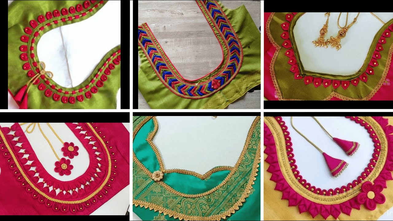Trendy Patch Work Blouse Designs || Patch Work Blouse Design #blouse #boatneck #stitching #tricks