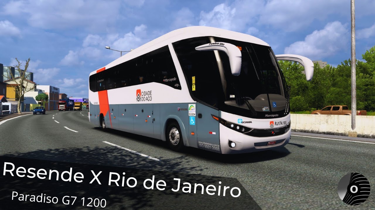 ETS2 - RESENDE x RIO DE JANEIRO com o PARADISO G7 1200 da CIDADE DO AÇO! Mapa RBR