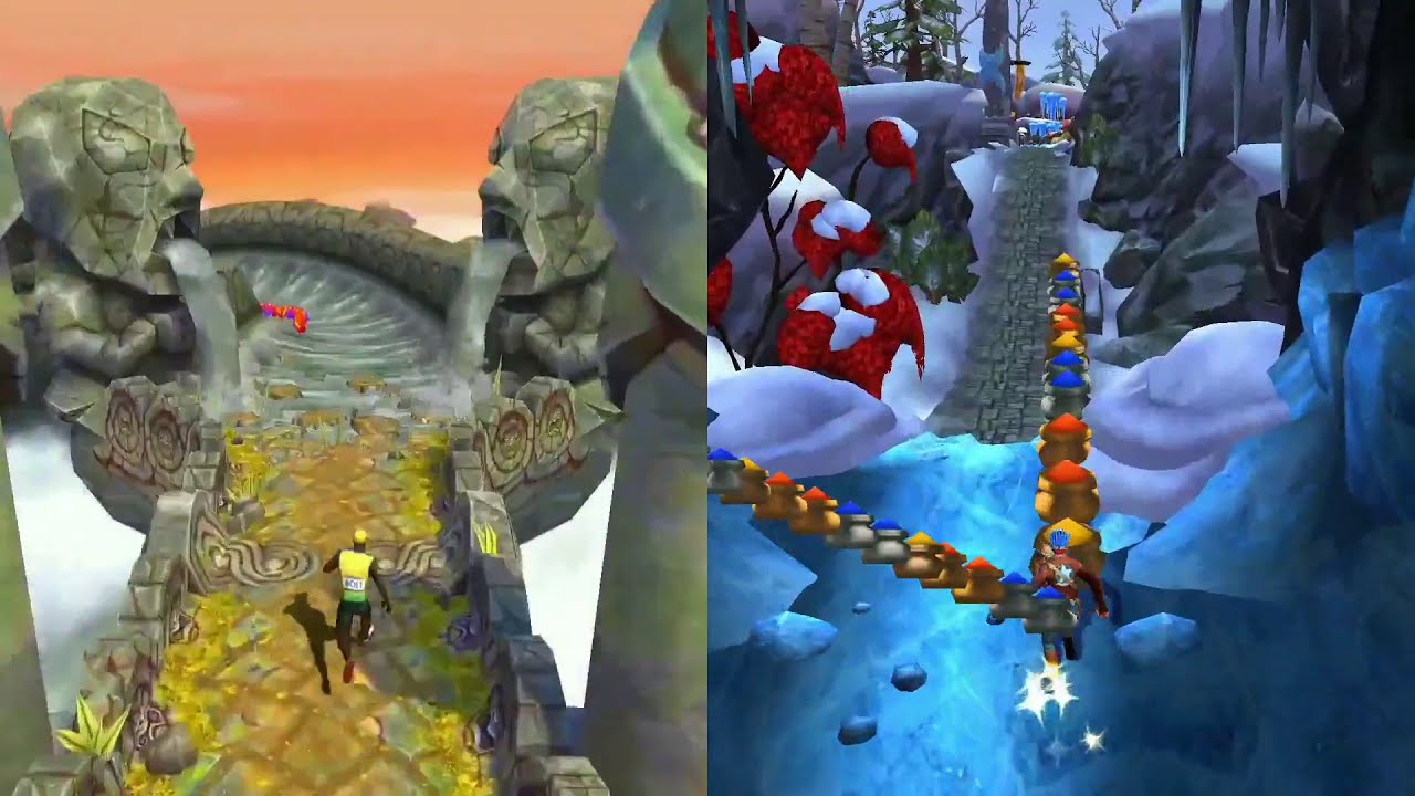 Temple Run 2 Sky Summit VS Frozen Shadows | Temple Run 2 | YaHruDv