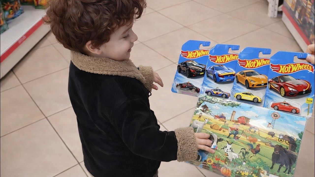 Göktuğ avmden yapboz ve araba Hotwhells arabaları aldı ! Göktuğ  araba alışverişi yaptı:) Abone ol !