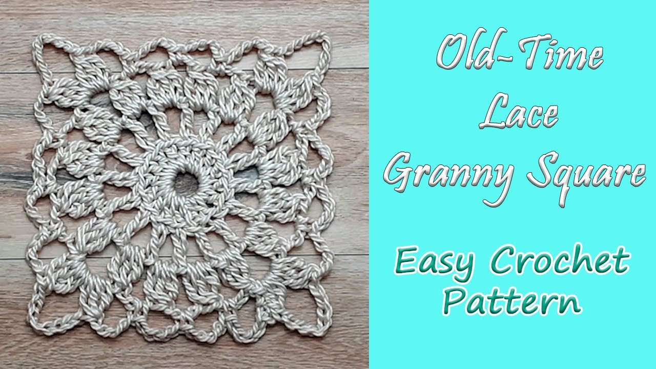 CROCHET: Old Time Lace Granny Square