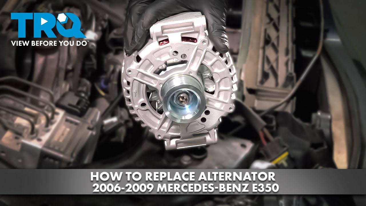 Как заменить генератор на Mercedes-Benz E350 2006-2009 годов