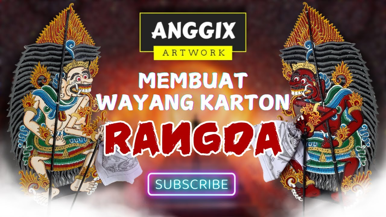 Proses Pembuatan Wayang Karton Rangda Leak Bali