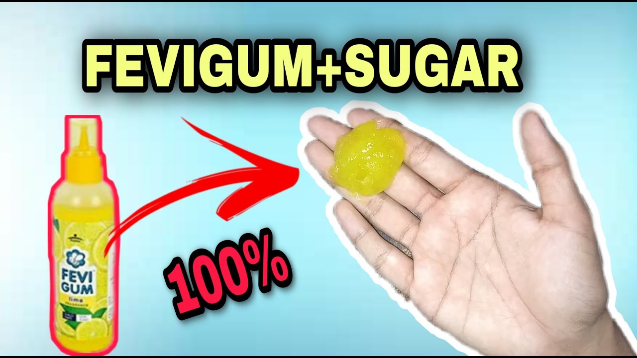 MAKING SUGAR SLIME WITH FEVIGUM VERY EASY RECIPE TO MAKE AT HOME!! 2 ingredients slime recipe!