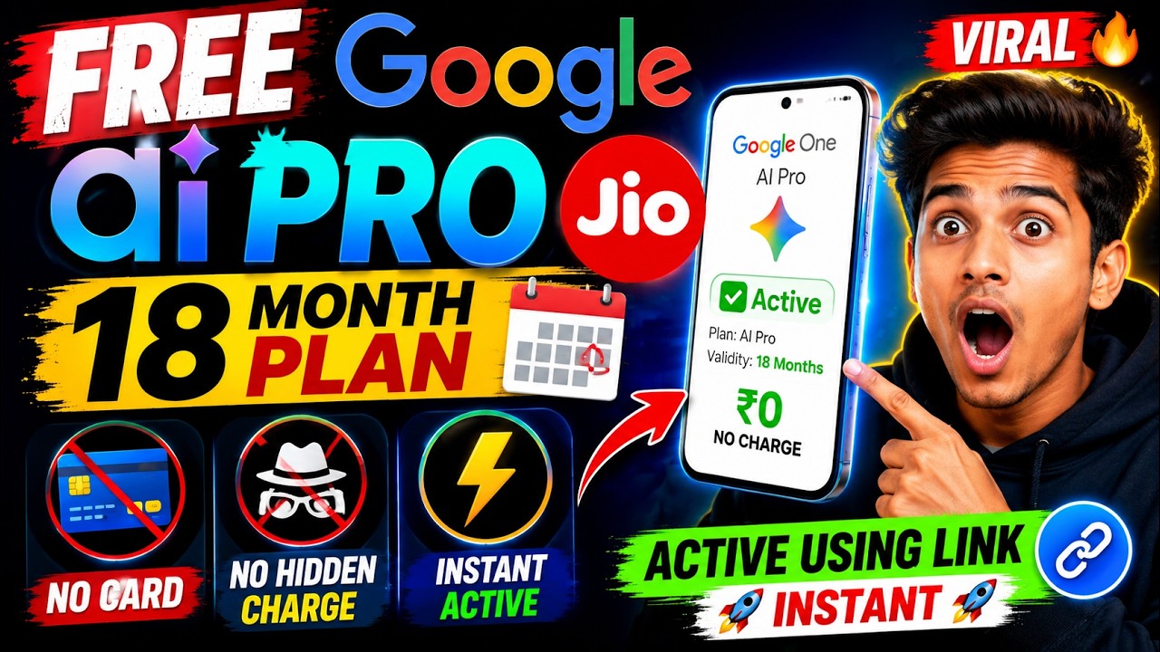 FREE Google AI Pro 18-Month Plan + 18,000 Flow Credits