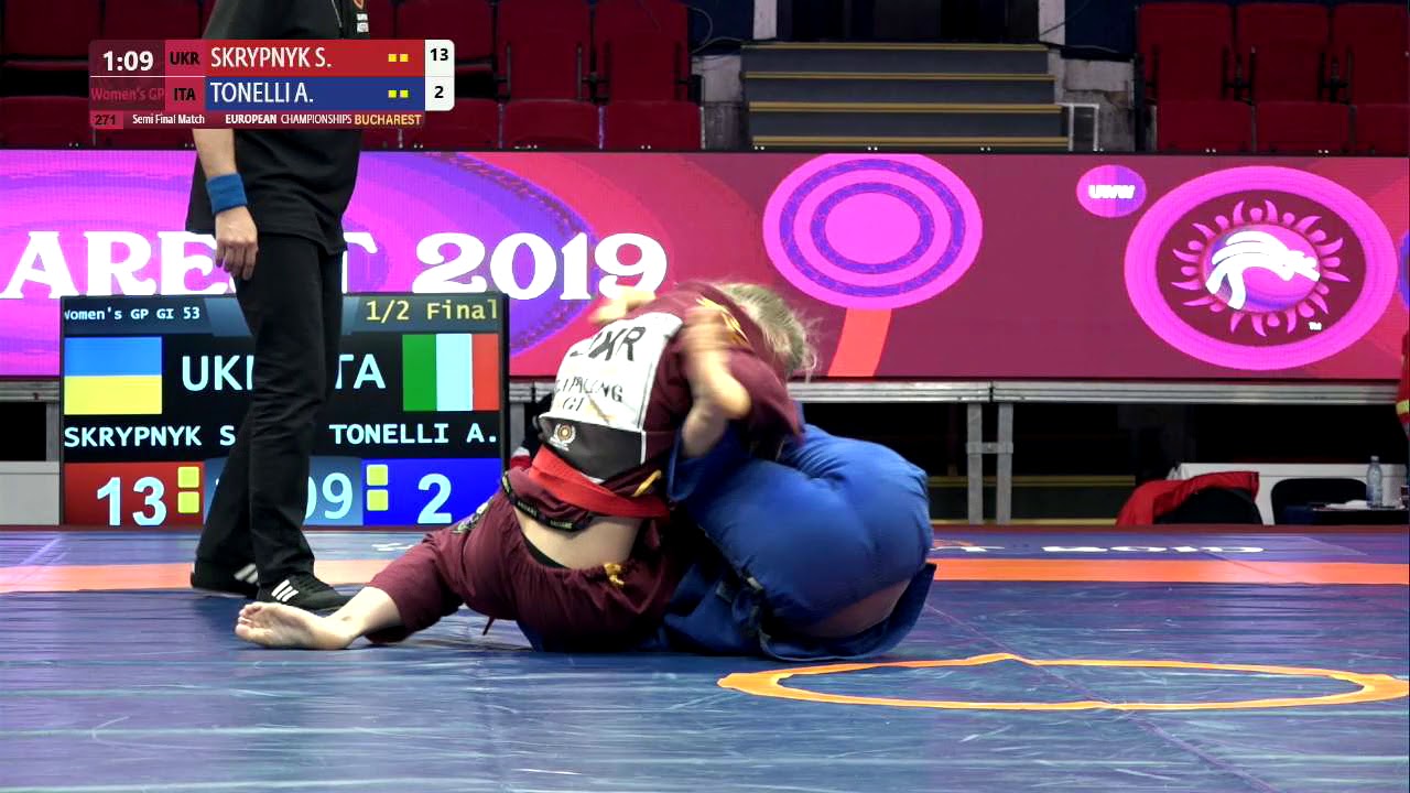 1/2 Women's GP GI - 53 kg: S. SKRYPNYK (UKR) v. A. TONELLI (ITA)
