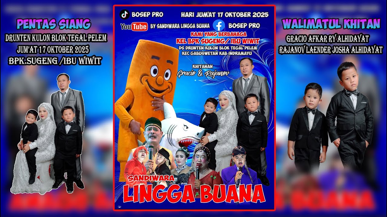 LIVE SANDIWARA LINGGA BUANA Drunten Kulon, Jum'at 17 Oktober 2025  PENTAS SIANG CERITA